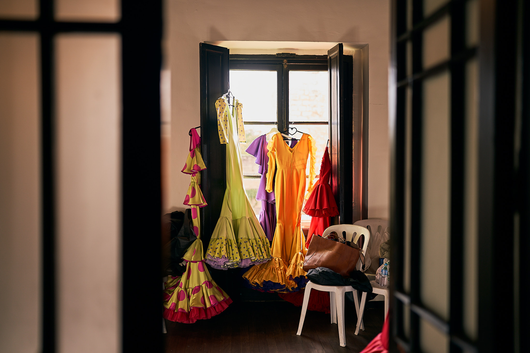 Desfile de trajes de flamenco